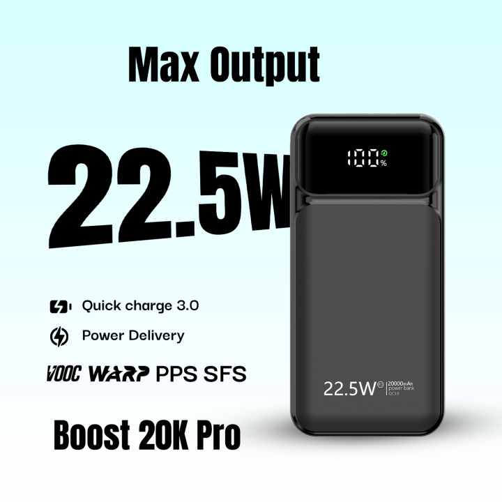 Ultima%20Boost%2020K%20Pro%2020000mAh%20Powerbank%20with%2022.5W%20Fast%20Charging%20%7C%20LED%20Display%20%7C%20Triple%20Ports%20%7C%20%20Supports%20PD,%20QC3.0,%20Universal%20Compatibility%20%7C%202%20Way%20Charging%20%7C%20ChargeSafe%20technology%20Power%20bank%20-%20Image%206