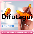 Difutagui Profesional 1PCS Amber Resin Wax Triangle Foot Massage GuaSha Scarping 2025 Tool Feet Relaxing Acupuncture Shiatsu Foot Care Health Care. 
