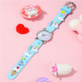 【The hottest this year】 Children's Watch   Cute Unicorn Pattern Quartz Watch   Colorful Plastic Belt Boys and Girls Wrist Watch. 