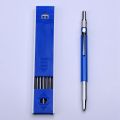 2.0mm Mechanical Pencil Lead Pencil for Draft Drawing Carpenter Crafting Art Sketching with 12 Pcs Refill - Blue. 