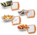 5 in 1 Vegetable Cutter Chopper Dicer Slicer For Kitchen Multicolor. 