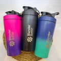 Strauss Stainless Steel Shaker Bottle 739 ML for Protein Shake, 100% Leakproof , Ideal for Protein, Pre Workout, BCAAs & Water. 