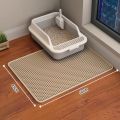 Cat litter mat double eva large cat control sand mat wear-resistant scratch-resistant washable cat toilet mat a generation of hair. 