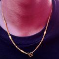 Gold Plated Chain For Men. Panchadhatu Necklace. 