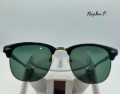 Ray Ban Polarized 3016 Clubmaster Golden /  Black / Silver / Brown. 