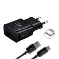 Genuine Fast Travel Charger Adapter with USB Type-C Cable Galaxy S10, S10 Plus, S10. 