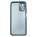 Black Redmi Note 10 Prime Plastic/Rubber Mobile Cover. 