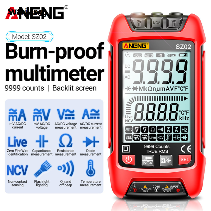 Wenefang Sutuiying ANENG SZ01/SZ02 Diode Tester Professional Digital Multimeter True New Profesional RMS Smart AC/DC Current Voltage Auto Range Multimetres Tools