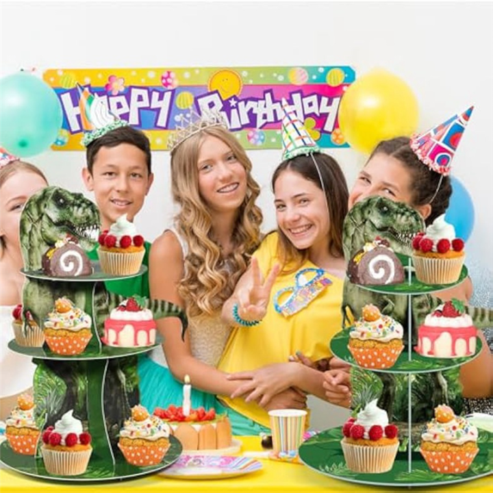2%20Piece%203%20Tier%20Cupcake%20Stand%20Party%20Decorations%20Dinosaur%20Theme%20Cupcake%20Holder%20Decorations%20As%20Shown%20Dinosaur%20Dessert%20Tower%20for%20Kids%20-%20Image%204