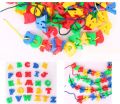 ABC Plastic Letter Beads Shape DIY Threading Educational Blocks For Kids. 