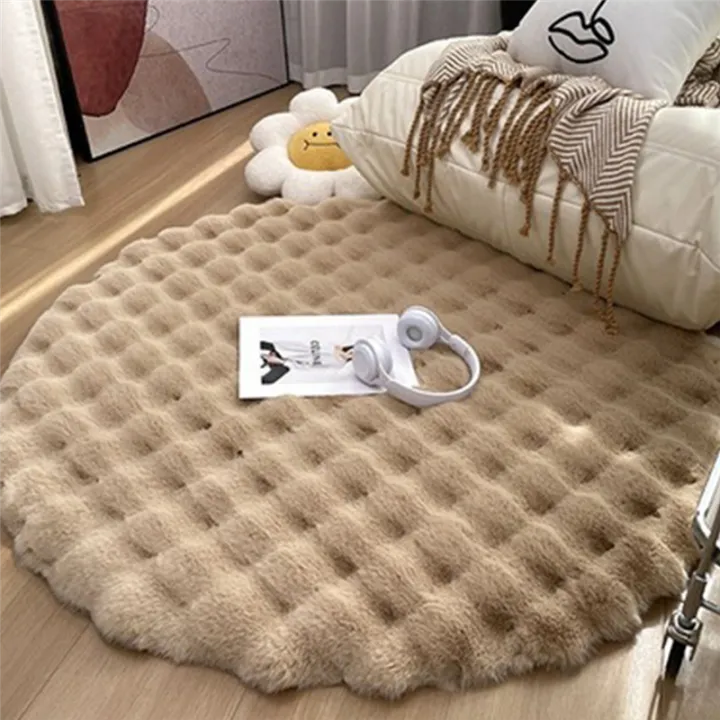 Round%20Carpets%20for%20Living%20Room%20Plush%20Floor%20Mat%20Soft%20Area%20Rugs%20Bedroom%20Bedside%20Mat%20Rug%20Room%20Decor,Pink,1X1M%20Easy%20Install%20Easy%20to%20Use%20-%20Image%208