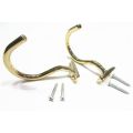 2 Pieces Snooker Billiard Table Cue Brass Hook Suit for Hold Bridge Stick Pool Rack Billiard Table Cue Brass Hook. 