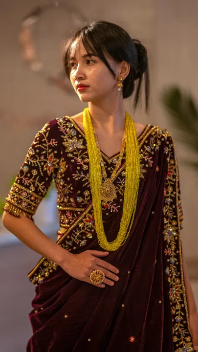 Magar%20Gurung%20Dark%20Purple%20Cultural%20Hand%20Embroidered%20Designer%20Dress%20Lehenga%20Choli%20Set%20-%20Image%208