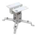 Universal Extendable Tilt Dlp Lcd Ceiling Projector Mount Bracket 44 Lbs - White. 