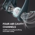 3 Speeds Portable Neck Fan Hands Free Hanging Fan Rechargeable. 