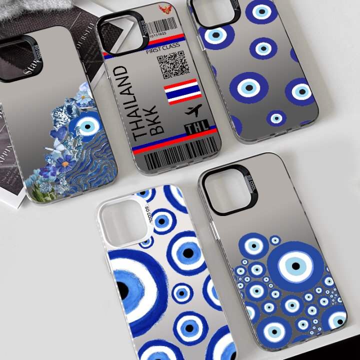 NEW 1PC Y2K Lucky Eye Blue Evil Eye Phone Case Phone Case IMD color ...