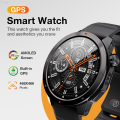 S_way Aolon Navi R3 Smart Watch Men GPS Map Running Pace Altitude 3ATM Waterproof AOD Display Amoled Screen Bluetooth Call Smartwatch. 