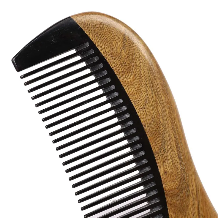 ZOROOM%204X%20Natural%20Green%20Sandalwood%20Hair%20Comb%20-%20No%20Static%20Wooden%20Fine%20Tooth%20Black%20Horn%20Comb%20(Green%20Sandalwood)%20-%20Image%206