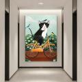 High Quality Paint Cartoon Animal Cat Pattern Canvas Hanging Sale Diamond Painting Mosaic 5d Stitch Art Room Home Garden Decor Big Size. 