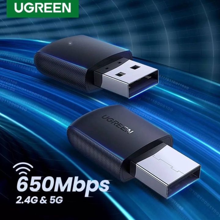 Ugreen Wireless USB Adapter AC650 11ac Dual-Band Wireless USB Adapter