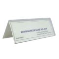 Enterprise Clear Acrylic Name Plate For Table Desk (6 INCH * 2 INCH). 