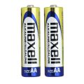2 Pieces (1 Pairs) Maxell Alkaline Long Discharge Life AA Sized 1.5v Battery for Camera, Camera Mic, Wall Clock, Toy, Wireless Mouse, Remote Control. 