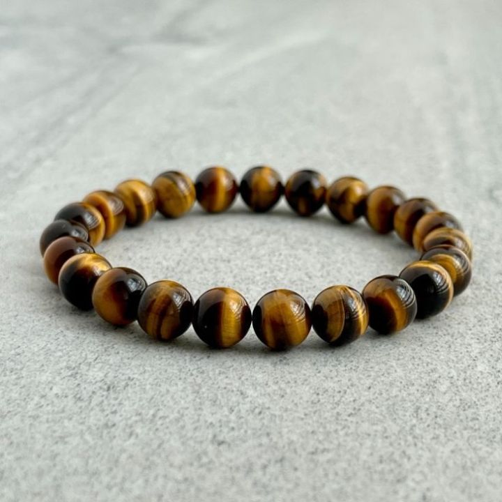 8 MM Tiger Eye Unisex Bracelet