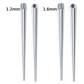 HOT Stainless Steel Ear Gauges Stretching Plugs Tapers Insertion Pin for Ear Nose Stretcher 16G 14G Piercing Stretching Kit. 