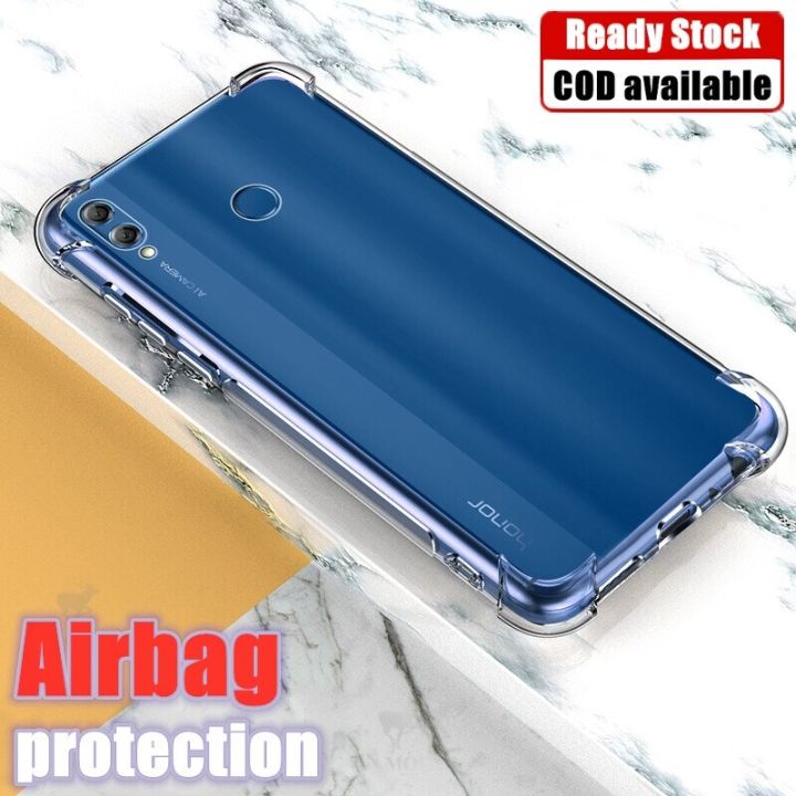 lthmy for Honor 10 Lite HRY-LX1 LX2 LX1MEB Soft Gel Jelly Case Transparent Full Protective Anti-Scratch Resistant Back Cover Skin