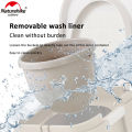 Naturehike Camping Mobile Toilet With Cover Outdoor Portable Removable Inside Barrel Trash Box Travel Urinal WC Toilet Seat. 