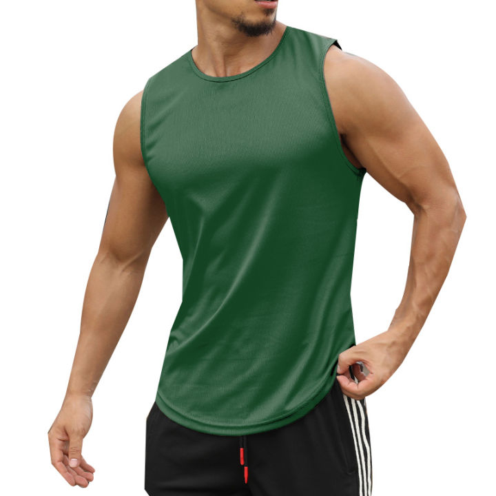 New%20Vest%20Loose%20Basketball%20Training%20Sleeveless%20Men's%20Sports%20Marathon%20Fast%20Dry%20Vest%20Running%20Fitness%20-%20Image%202