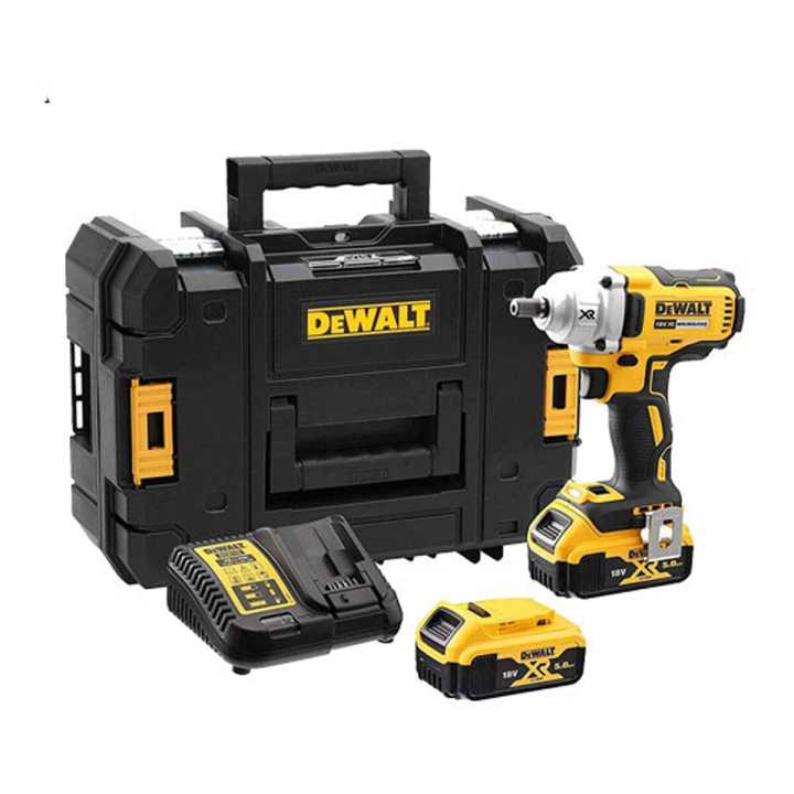 DEWALT DCF894P2 Torque Wrench, 2 x 18V 5.0Ah Li-ion Batteries