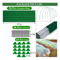 Garden Hoops for Raised Bed 6 Sets of 8FT Long Greenhouse Hoops Grow Tunnel, Rust-Free Fiberglass Support Hoops Frame. 