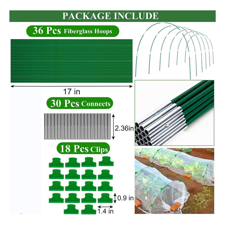 Garden%20Hoops%20for%20Raised%20Bed%206%20Sets%20of%208FT%20Long%20Greenhouse%20Hoops%20Grow%20Tunnel,%20Rust-Free%20Fiberglass%20Support%20Hoops%20Frame%20-%20Image%202