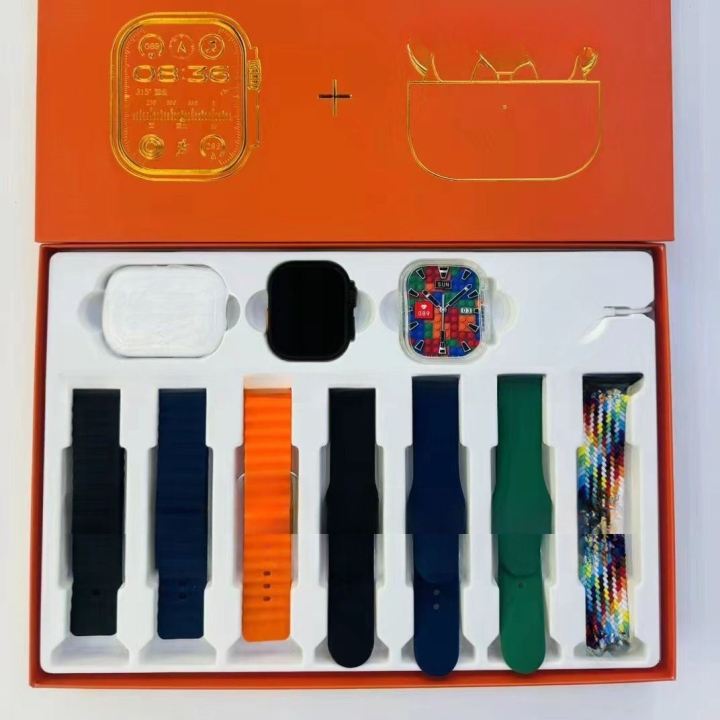 10 in 1 T900 ultra 2 max suit  combo Strap Smart Watch