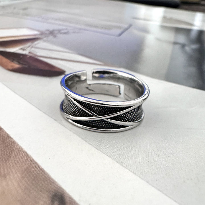 Retro%20Time%20Space%20Goku%20Black%20Ring%20Gothic%20Open%20Ring%20For%20Men%20Handmade%20Unisex%20XIEGONG%20-%20Image%202