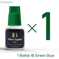 Uonevic Guoqiang fastest Korean products eyelash glue glue green bottle cap eauty High Quality 1 bottle IB Super Eyelash Extension 5ml with makeup tools most. 