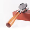 58MM Modified Fir Coffee Machine Handle Stainless Steel Bottomless Solid Wood for Aibo E61 Handle Portafir. 