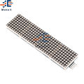 MAX7219 LED Microcontroller 4 In 1 Display with 5P Line Dot Matrix Module 5V Operating Voltage for Arduino 8x8 Dot Matrix Common. 