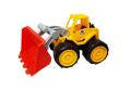 Kids Ride On Construction Bulldozer, Outdoor Digger Scooper Pulling /Front Loader , Children Pretend Play Truck Toy (Yellow). 