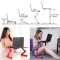 Laptop Stand Table Lap Desk Tray Portable Adjustable for Bed Computer Holder red. 