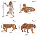 Gift Early Education Teaching Toy Lifelike Tiger Models Wild Animal Figurines Tigress With Cub Simulation Wildlife. 