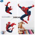 DISICHEN 【LuckyBabyFans Store】Cartoon Spiderman Stikers for Wall Decoration Single Man Unleash Skills Mural Interior Bedroom Kids Room Decor Luxury. 