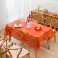 Durable Thickened Chinese New Year Table Cloth PEVA Oil-proof Tablecloth Waterproof Table Cover Home Decoration. 