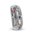 M233 Tri Mode Bluetooth And 2.4G Rechargeable Transparent Wireless Mouse. 