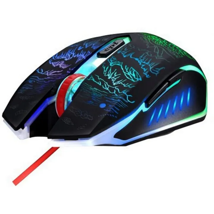 T9 USB Wired Gaming Mouse 2400DPI 6 Buttons LED Optical Computer Mouse ...