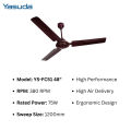 Yasuda 48" High Speed Ceiling Fan (YS-FC51) | 410 RPM | Silent Operation | 2 Yrs Warranty | 2024 Model. 