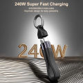 PD 240W USB4.0 40Gbps Type C Cable Keychain Fast Data Transfer Short Keychain KELONG. 