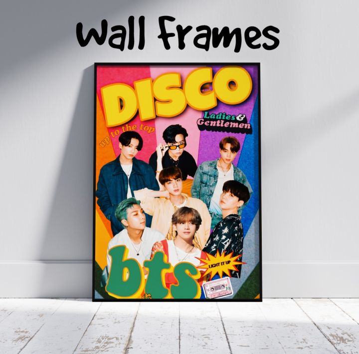 Picture Frames BTS Disco Album Cover Premium Art Print for Home, Office | Living Room, Bedroom Decor | Size : 9*13 inches