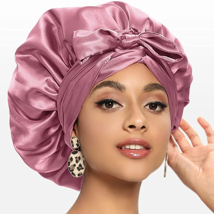 Single Layer Hair Protection Satin Silk Bonnet